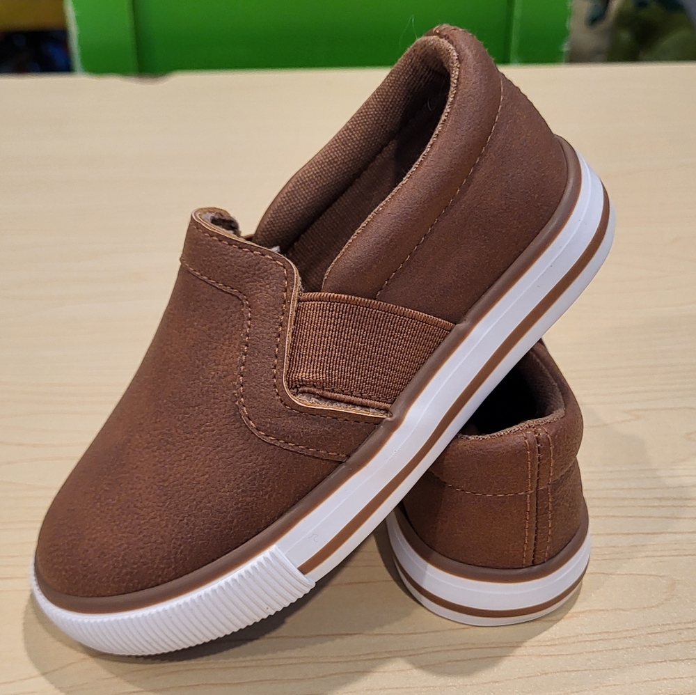 Brown Slip-On Kids Shoes